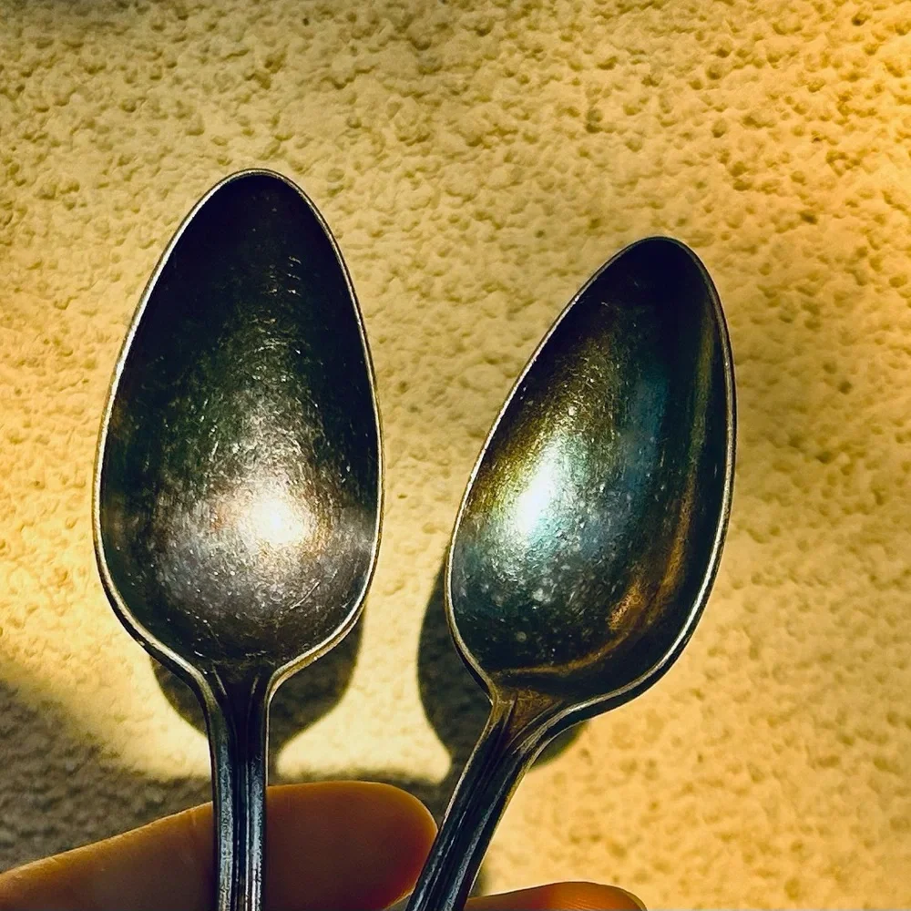 Elegant Vintage Silver Spoons Set